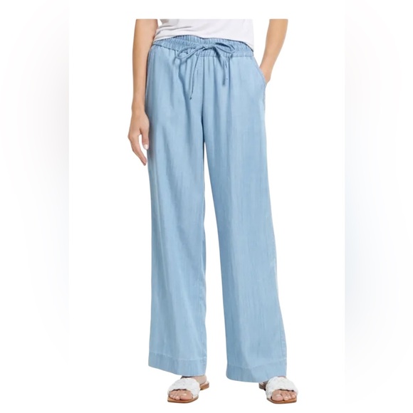 Tommy Bahama Pants - Tommy Bahama TENCEL Chambray All Day High-Rise Blue Women's Pants Sz Large